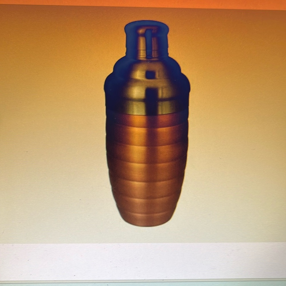 Vintage Avon Copper Finished Ribbed Stainless Steel Martini Shaker 17oz
Sale!!!